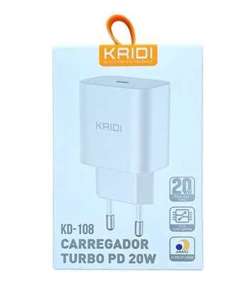 Carregador Turbo PD 20W Kridi KD-108
