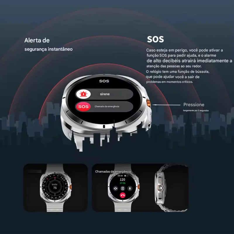 Relógio Smartwatch Microwear Ultra 3 Mini