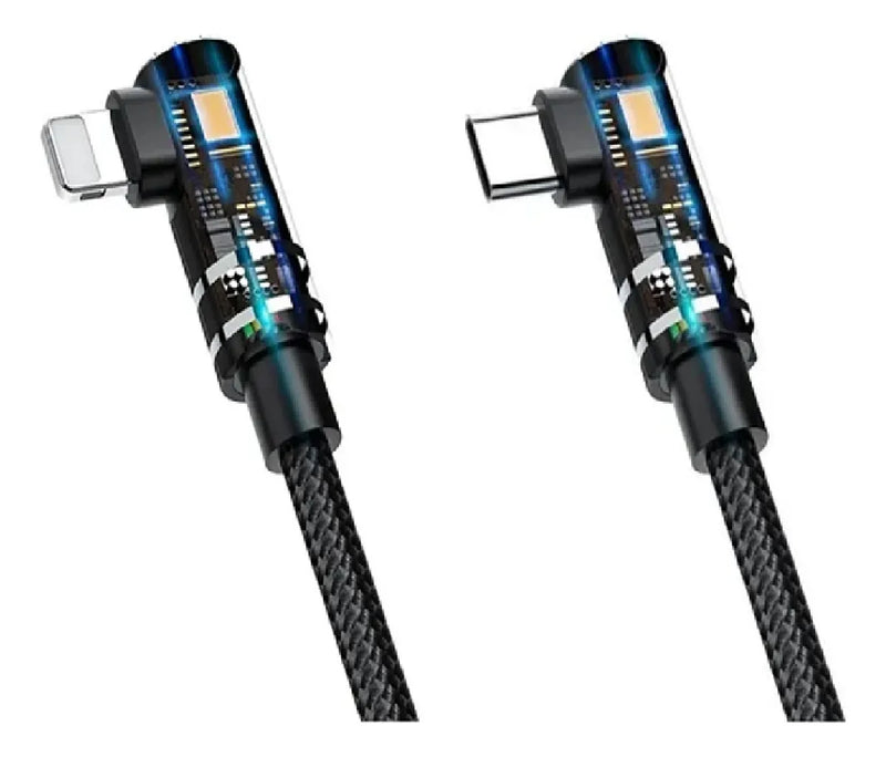 Cabo 2 em 1 Lightning + Tipo-C HREBOS HS-216