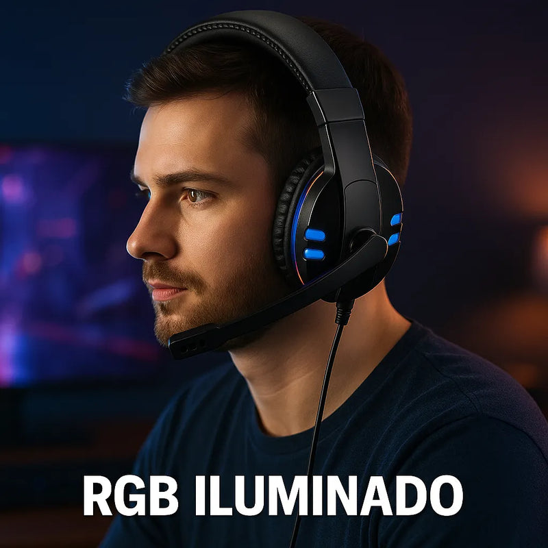 fone de ouvido com microfone gaming kapbom ka-9007