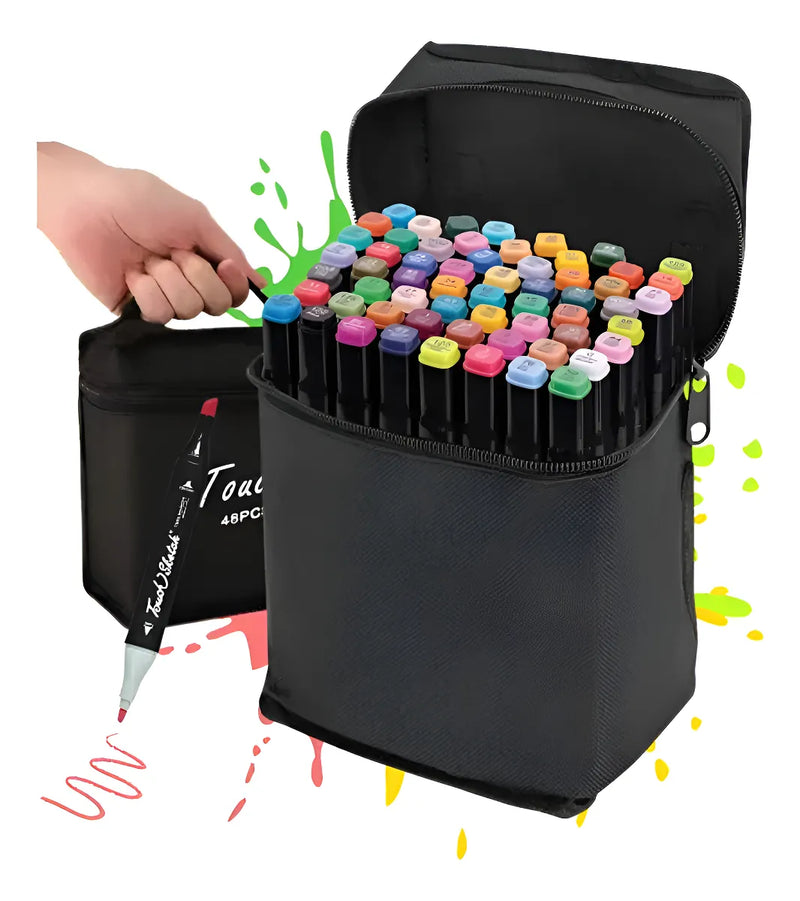 Canetas Bobbie Goods – Kit com 36 Unidades Ponta Dupla