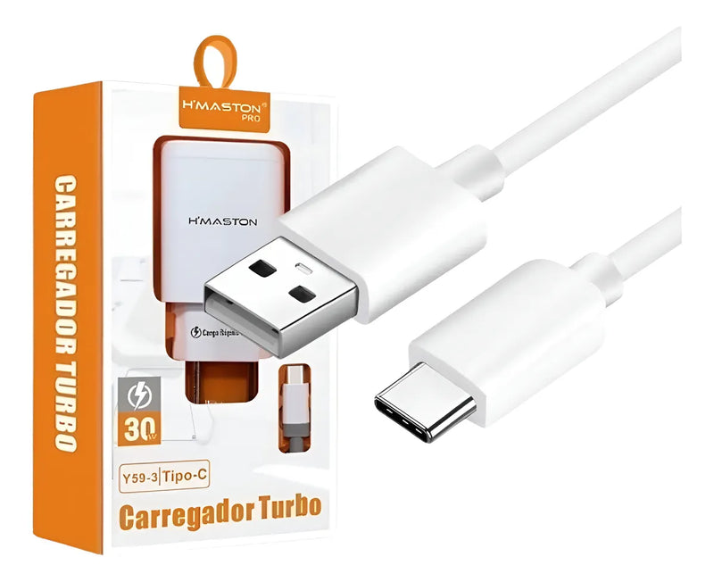 Carregador Tipo-C Turbo 30W H’maston - Y59-3