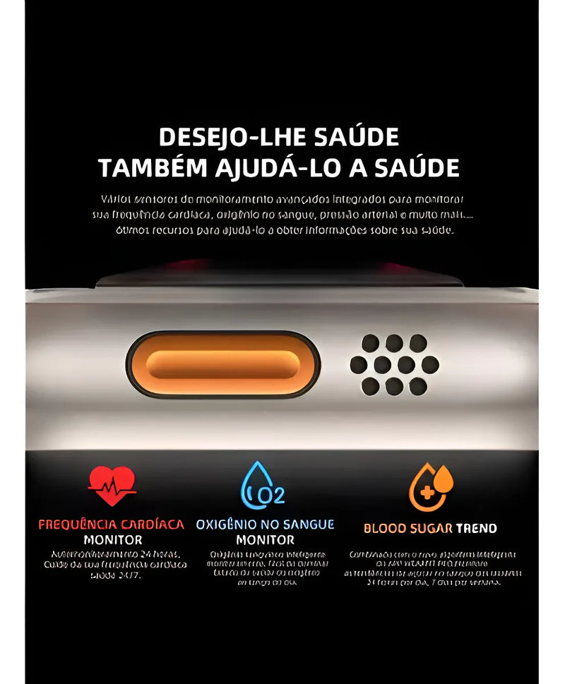 Smart Watch K9 Ultra Pro Max 49mm Amoled +7 Pulseiras