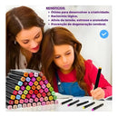 Canetas Bobbie Goods – Kit com 36 Unidades Ponta Dupla