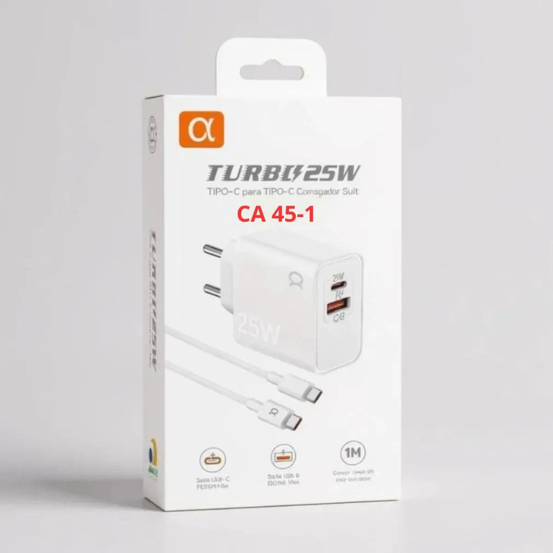 Carregador Tipo-C Turbo Agold 25W - CA45-5
