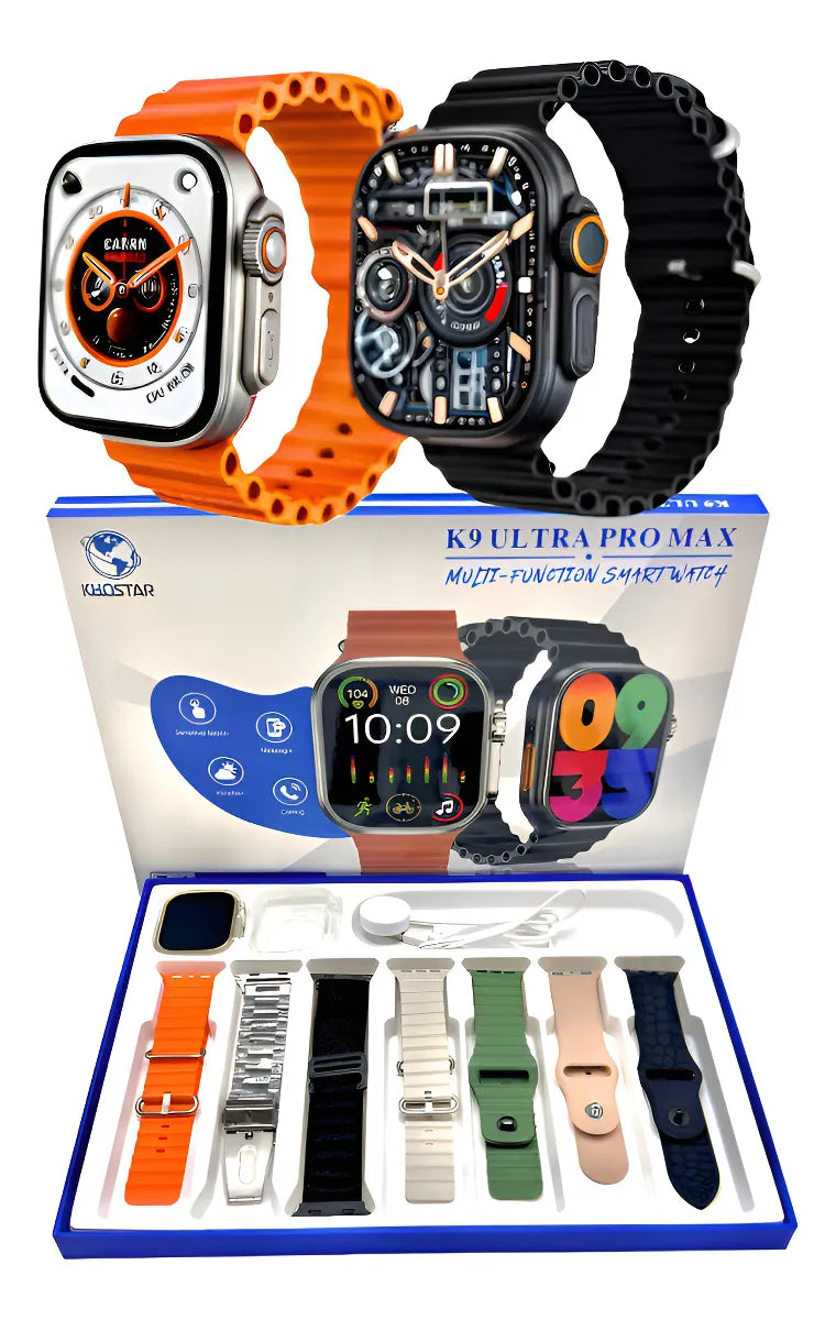 Smart Watch K9 Ultra Pro Max 49mm Amoled +7 Pulseiras