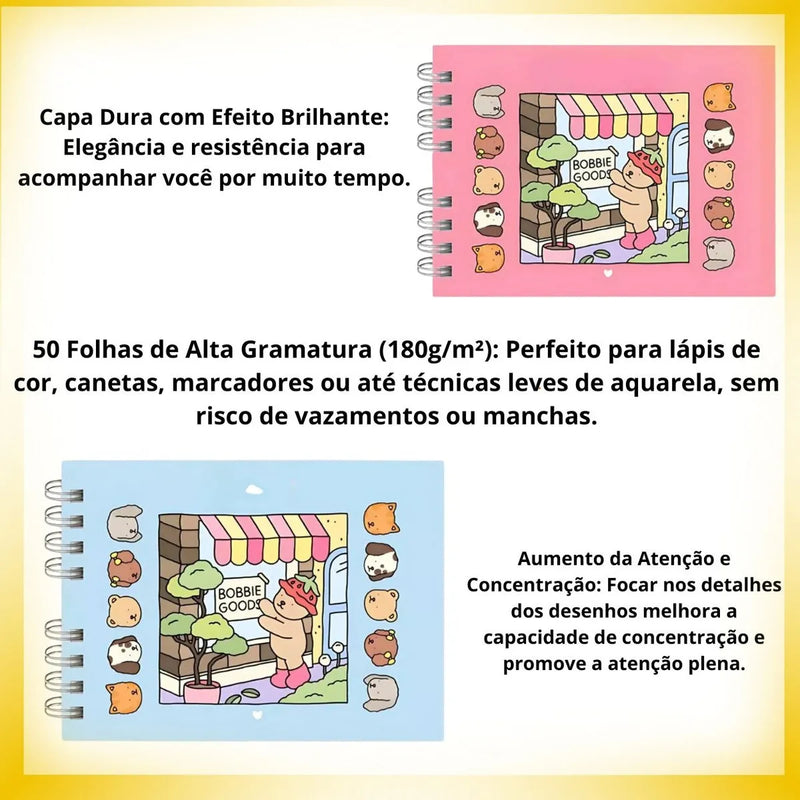 Kit Bobbie Goods + 24 Canetinhas Coloridas Pintar