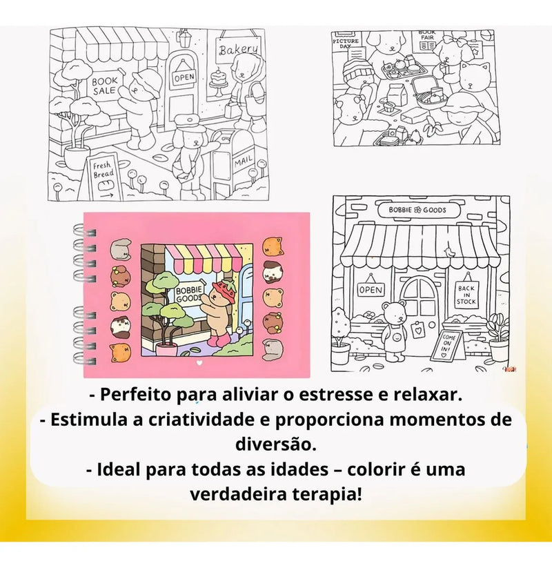 Kit Bobbie Goods + 24 Canetinhas Coloridas Pintar