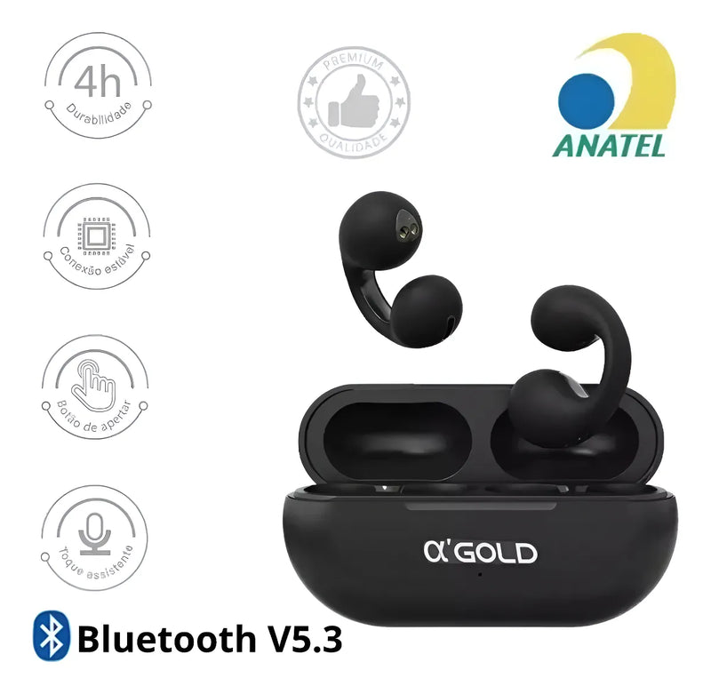 Fone Bluetooth Agold FN-BT33 - Estéreo sem fio
