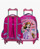 Kit Mochila Escolar Infantil Princesinha Sofia Disney com Rodinhas – 3 Peças