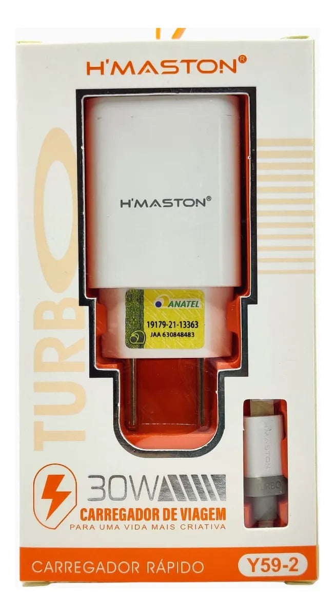 Carregador Tipo-C Turbo 30W H’maston - Y59-3