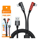 Cabo 2 em 1 Lightning + Tipo-C HREBOS HS-216