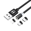 Cabo Tipo-C Magnético HREBOS 3 em 1 - HS-211