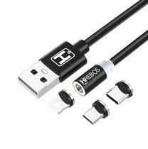 Cabo Tipo-C Magnético HREBOS 3 em 1 - HS-211