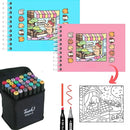 Livro de Colorir Bobbie Goods + 36 Canetinhas Ponta Dupla