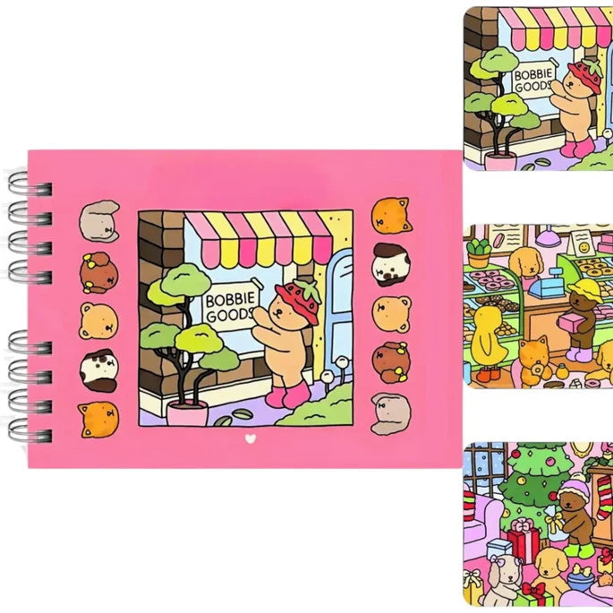 Livro de Colorir Bobbie Goods + 36 Canetinhas Ponta Dupla