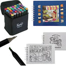 Livro de Colorir Bobbie Goods + 36 Canetinhas Ponta Dupla